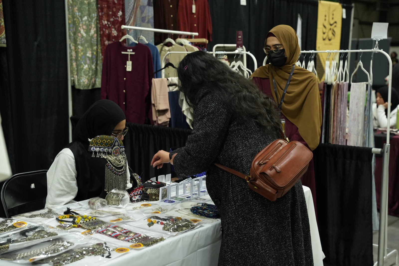 Shoppers browsing jewellery